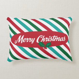 Süßigkeit Stripes Retro Weihnachtsakzent-Kissen Zierkissen