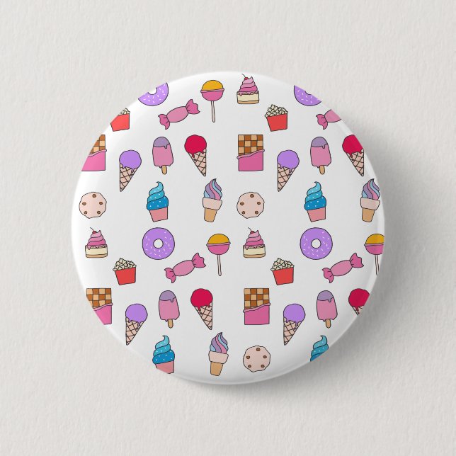 Süßigkeit, Süßigkeiten und Kuchen Button (Vorderseite)