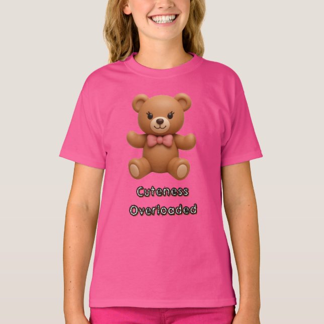 Süßigkeit Überladener Teddybär  T-Shirt (Vorderseite)