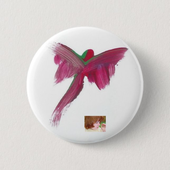 Süßigkeit wässert Autismus-Künstler Button (Vorderseite)