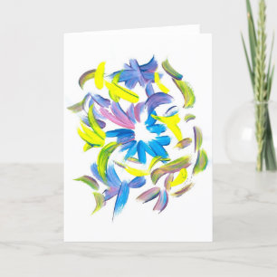 Süßigkeit wässert Autismus-Künstler Feiertagskarte