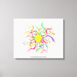 Süßigkeit wässert Autismus-Künstler Leinwanddruck