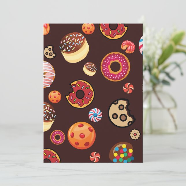 SÜSSIGKEITEN 4 KARTE (Stehend Vorderseite)