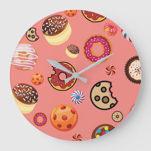 SÜSSIGKEITEN 5 GROßE WANDUHR (Vorderseite)