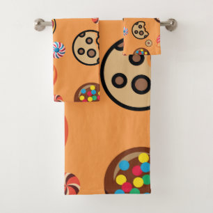 SÜSSIGKEITEN 6 BADHANDTUCH SET