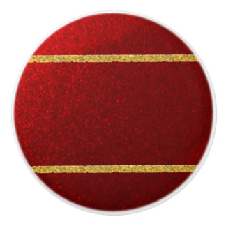 Süßigkeiten Äpfel Rot Gold Keramikknauf