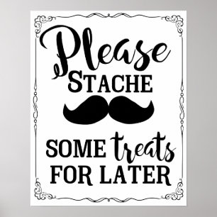 Süßigkeiten Bar Tafelschild Hochzeit schwarz Farbe Poster