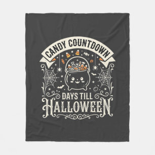 Süßigkeiten Countdown Halloween Vektordesign Fleecedecke