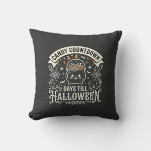 Süßigkeiten Countdown Halloween Vektordesign Kissen