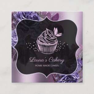 Süßigkeiten Cupcake Bäckerei - Falconeria Locarno Quadratische Visitenkarte