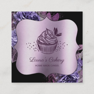 Süßigkeiten Cupcake Bäckerei - Falconeria Locarno Quadratische Visitenkarte