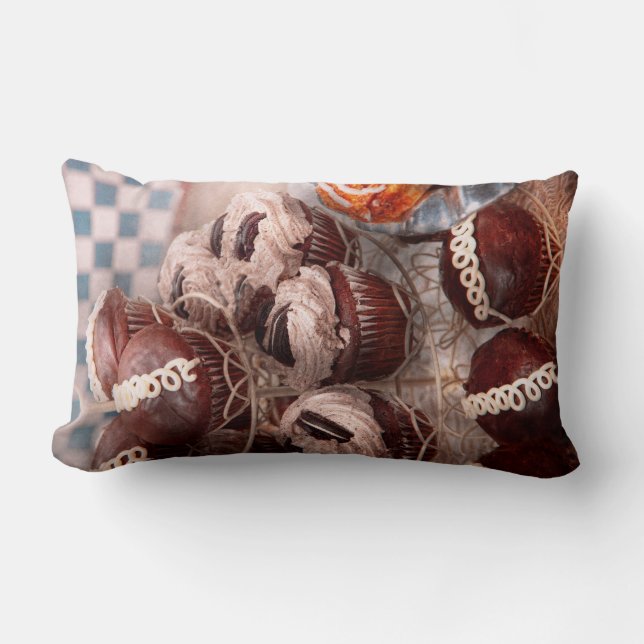 Süßigkeiten - Cupcake - Cupcake-Berg Lendenkissen (Vorderseite)