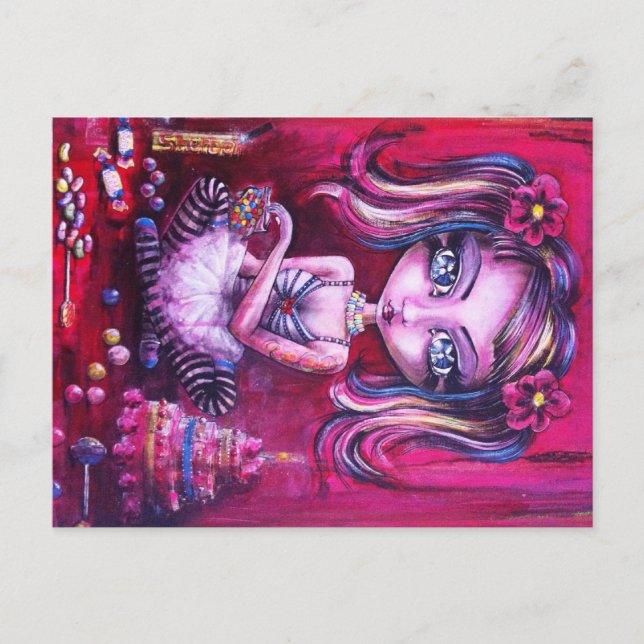 Süßigkeiten der Liebe des Auges Postkarte (Vorderseite)