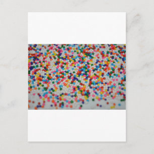 Süßigkeiten Dessert Regenbogen Muster Kuchen Cupca Postkarte