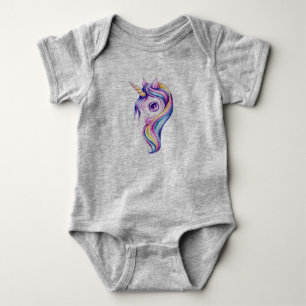 Süßigkeiten-Einhorn Baby Strampler
