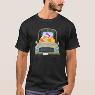 Süßigkeiten Fahrendes Auto Faules Halloween-Kostüm T-Shirt