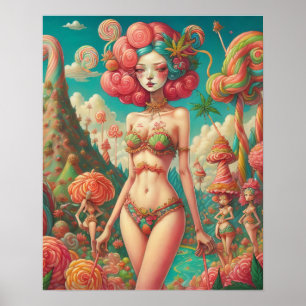 Süßigkeiten-Fantasie Poster