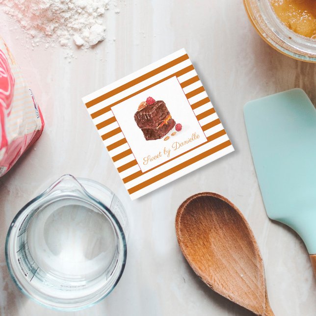 Süßigkeiten für Wasserfarben Quadratische Visitenkarte (Von Creator hochgeladen)