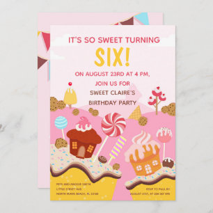 Süßigkeiten Geburtstagsparty Einladung