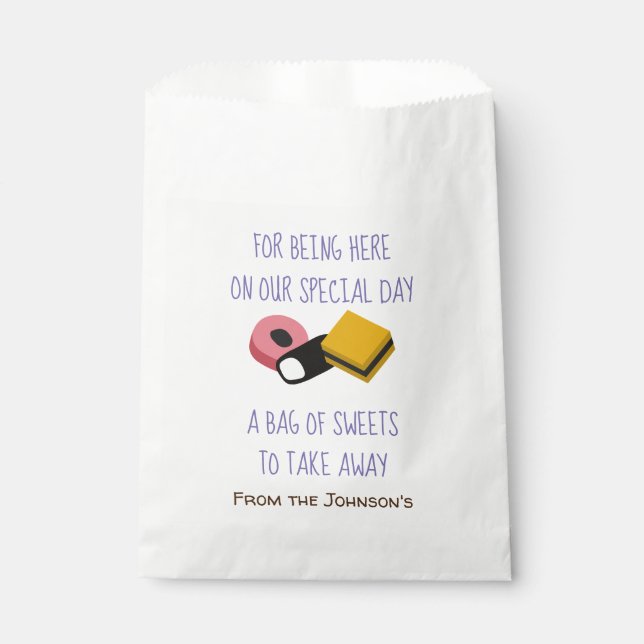 Süßigkeiten Geschenktütchen (Vorderseite)