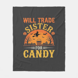 Süßigkeiten Halloween Schwester Handel Design_1 Fleecedecke