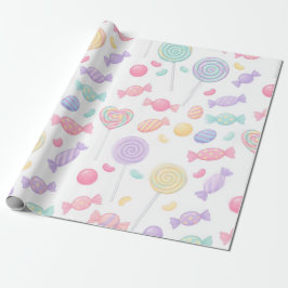 Süßigkeiten im Pastell-Look - Geschenkverpackungsp Geschenkpapier