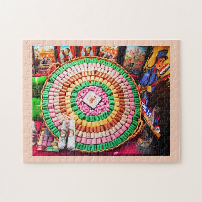 Süßigkeiten in Lyon, Frankreich Puzzle (Horizontal)