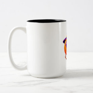 Süßigkeiten-Kürbis-Scherz oder Streiche Zweifarbige Tasse