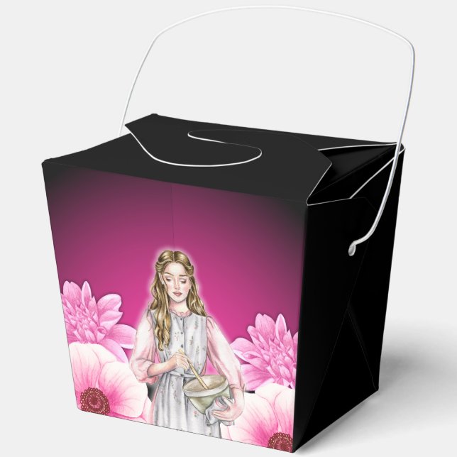 Süßigkeiten Leckereien in Blüten - Blumenbäckerei  Geschenkschachtel (Vorderseite)