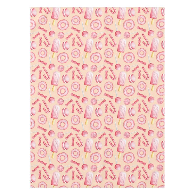 Süßigkeiten Leckereien Tabletten Tischdecke (Vorderseite)