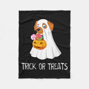 Süßigkeiten Lustiger Geist Hund Niedlich Halloween Fleecedecke