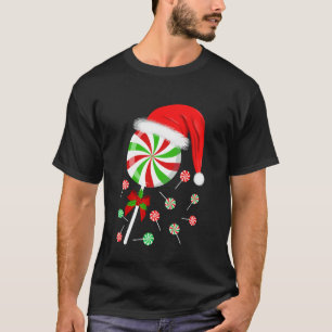Süßigkeiten Lutscher Weihnachten für Jungen Mädche T-Shirt