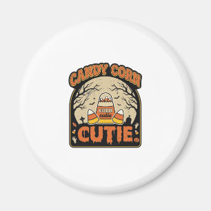 Süßigkeiten-Mais-Schatz Vintage-Halloween-Vektor-D Magnet