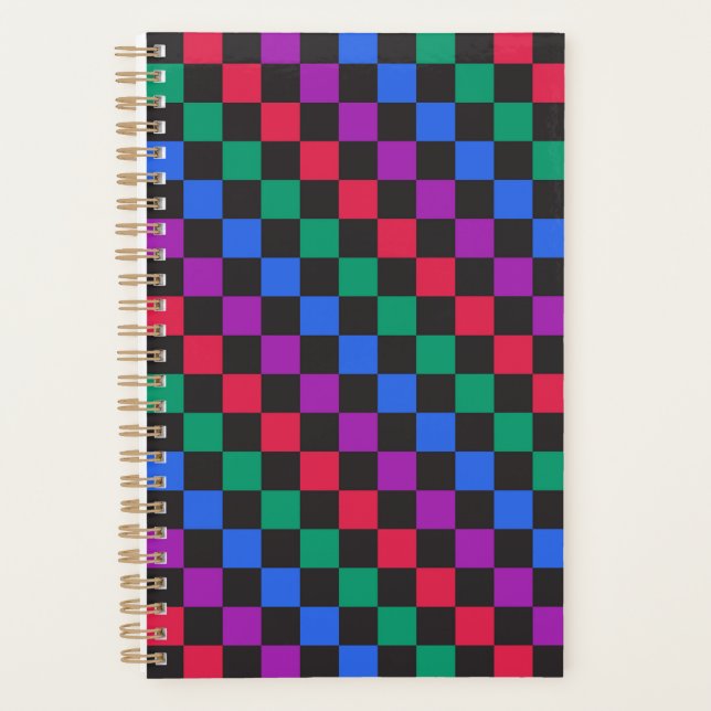 Süßigkeiten mit diagonalem Schachbrettmuster Planer (Vorderseite)