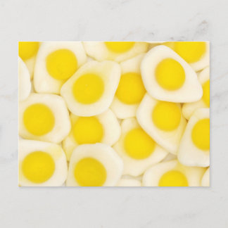 Süßigkeiten mit gebratenem Ei Postkarte