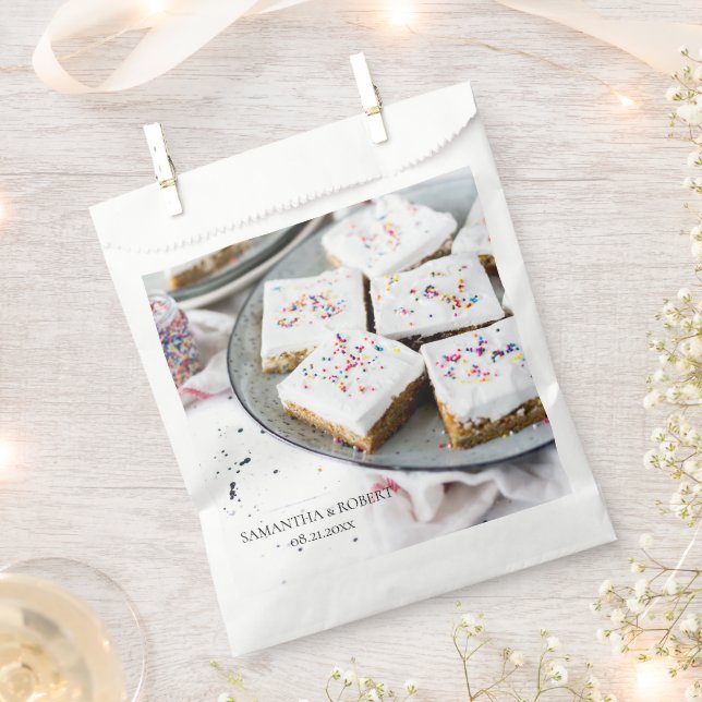 Süßigkeiten oder Cookie-Gastgeschenk Hochzeit Geschenktütchen (Ausgeschnitten)