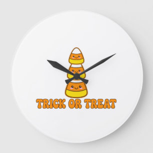 Süßigkeiten oder Saures Candy Corn - Cute Kawaii H Große Wanduhr