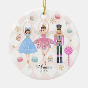 Süßigkeiten Personalisiert Nutcracker Macaroon Keramik Ornament