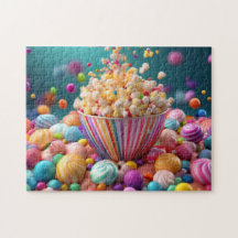 Süßigkeiten-Popcorn mit Knall-Effekt