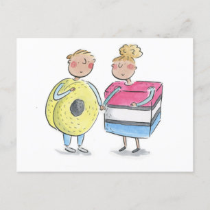 Süßigkeiten Postkarte
