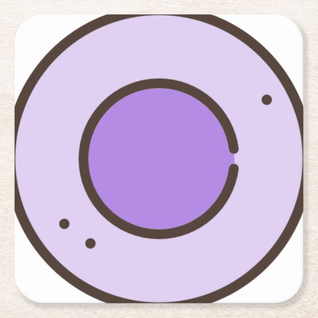 Süßigkeiten Rechteckiger Pappuntersetzer (Vorderseite)