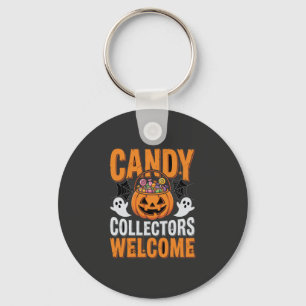 Süßigkeiten Sammler Willkommen Halloween Kürbis Schlüsselanhänger