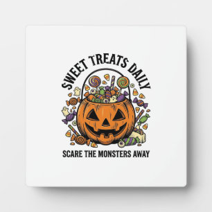 Süßigkeiten-Shirt Halloween - Süßes Monster-Design Fotoplatte