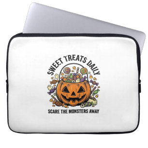 Süßigkeiten-Shirt Halloween - Süßes Monster-Design Laptopschutzhülle