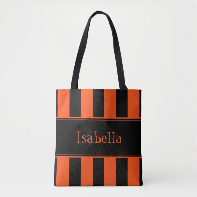 Süßigkeiten-Tüte Schwarz Orange (Vorderseite)