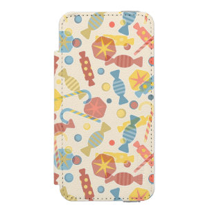 Süßigkeiten und Candy-Muster Incipio Watson™ iPhone 5 Geldbörsen Hülle