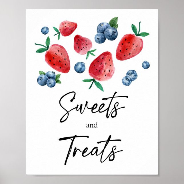 Süßigkeiten und Leckereien Strawberry Berry Erster Poster (Vorne)