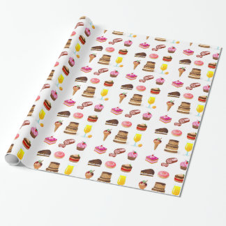 Süßigkeiten und Süßigkeiten Geschenkpapier