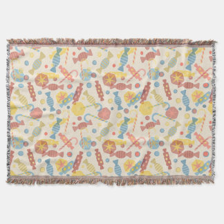 Süßigkeiten und Süßigkeits-Muster Decke