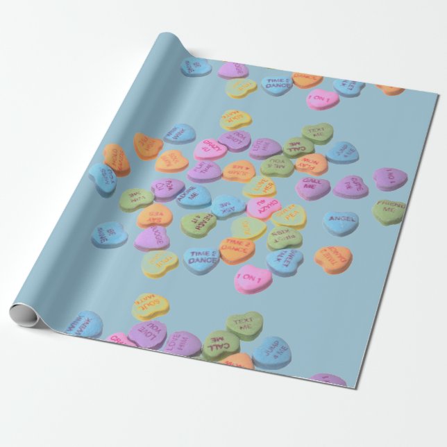 Süßigkeiten Valentinstag Süßwaren Packpapier (Ungerollt)